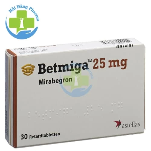 Betmiga 25 mg- Hộp 3 vỉ  x 10 viên